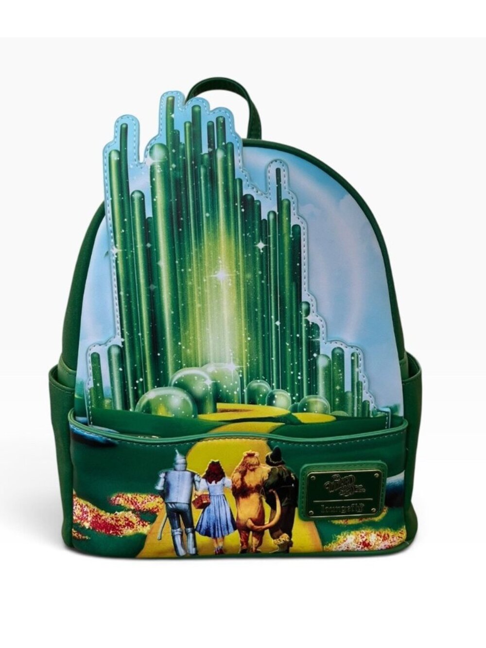 Loungefly Wizard of Oz Emerald City Glow in the Dark Mini Backpack NWT
